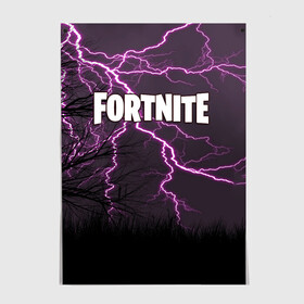 Постер с принтом FORTNITE в Белгороде, 100% бумага
 | бумага, плотность 150 мг. Матовая, но за счет высокого коэффициента гладкости имеет небольшой блеск и дает на свету блики, но в отличии от глянцевой бумаги не покрыта лаком | fortnite | битва | игра | компьютерная игра | королевская | надпись | симулятор | фортнайт