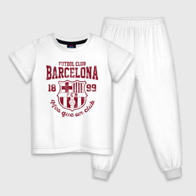 Детская пижама хлопок с принтом Барселона в Белгороде, 100% хлопок |  брюки и футболка прямого кроя, без карманов, на брюках мягкая резинка на поясе и по низу штанин
 | barca | barcelona | barsa | fc barcelona | барса | барселона | болел | испания | каталонцы | клубная | лалига | сине гранатовые | фанатская | форма | футбол | футбольная | футбольный клуб