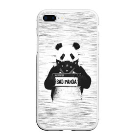 Чехол для iPhone 7Plus/8 Plus матовый с принтом BAD PANDA в Белгороде, Силикон | Область печати: задняя сторона чехла, без боковых панелей | bad | bear | panda | медведь | панда