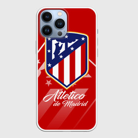 Чехол для iPhone 13 Pro Max с принтом Атлетико Мадрид в Белгороде,  |  | atletico de madrid | atletico madrid | атлетико | атлетико мадрид | болельщи | испания | клубная | красно белые | лалига | мадрид | матрасники | фанатская | форма | футбол | футбольная