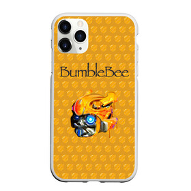 Чехол для iPhone 11 Pro Max матовый с принтом BumbleBee в Белгороде, Силикон |  | 2019 | bumble bee | transformers | арт | бамблби | желтая | киборг | классная | мёд | надпись | прикольная | пчела | робот | соты | трансформеры | улей | фильм