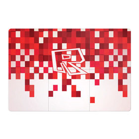 Магнитный плакат 3Х2 с принтом Roblox в Белгороде, Полимерный материал с магнитным слоем | 6 деталей размером 9*9 см | dynablocks | roblox | robux | белый | блоки | вселенная | герои | красный | кубики | роблокс | симулятор