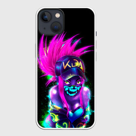 Чехол для iPhone 13 с принтом KDA. Akali в Белгороде,  |  | akali | game | kda | killer | legends | legue | legueoflegends | lol | mask | акали | вольная | игра | легенд | лига | лигалегенд | лол | маска