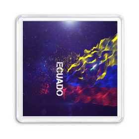Магнит 55*55 с принтом Ecuado(Эквадор) в Белгороде, Пластик | Размер: 65*65 мм; Размер печати: 55*55 мм | ecuado | flag | urban | город | мир | путешествие | символика | страны | флаг | флаги | эквадор