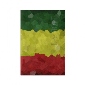 Обложка для паспорта матовая кожа с принтом Эфиопия в Белгороде, натуральная матовая кожа | размер 19,3 х 13,7 см; прозрачные пластиковые крепления | 420 | 4:20 | боб марли | раста | растаман | эвиопия