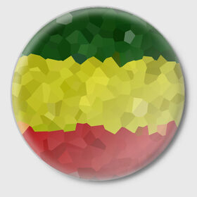 Значок с принтом Эфиопия в Белгороде,  металл | круглая форма, металлическая застежка в виде булавки | Тематика изображения на принте: 420 | 4:20 | боб марли | раста | растаман | эвиопия