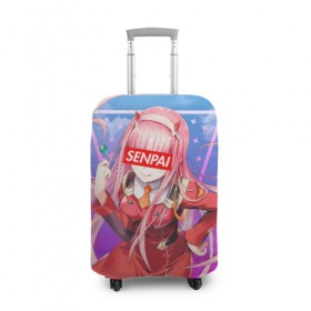 Чехол для чемодана 3D с принтом Anime (Senpai 5) в Белгороде, 86% полиэфир, 14% спандекс | двустороннее нанесение принта, прорези для ручек и колес | ahegao | anime | manga | sempai | senpai | аниме | ахегао | манга | семпай | сенпай