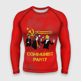 Мужской рашгард 3D с принтом Communist party в Белгороде,  |  | вечеринка | звезда | кастро | коммунизм | коммунист | коммунистическая | ленин | мао | маркс | молот | партия | рауль | серп | сталин | тусовка | ульянов | фидель | цзиньпин | цзэдун | энгельс