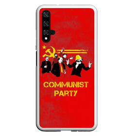Чехол для Honor 20 с принтом Communist party в Белгороде, Силикон | Область печати: задняя сторона чехла, без боковых панелей | вечеринка | звезда | кастро | коммунизм | коммунист | коммунистическая | ленин | мао | маркс | молот | партия | рауль | серп | сталин | тусовка | ульянов | фидель | цзиньпин | цзэдун | энгельс