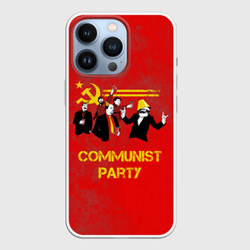 Чехол для iPhone 13 Pro с принтом Communist party в Белгороде,  |  | вечеринка | звезда | кастро | коммунизм | коммунист | коммунистическая | ленин | мао | маркс | молот | партия | рауль | серп | сталин | тусовка | ульянов | фидель | цзиньпин | цзэдун | энгельс