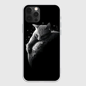 Чехол для iPhone 12 Pro Max с принтом Спящий Кот на Луне в Белгороде, Силикон |  | вселенная | звезды | космос | котейка | котенок | котэ | котя | лапочка | луна | милый | мимими | ночь | прелесть | сон | спутник