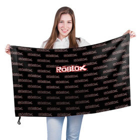 Флаг 3D с принтом Roblox в Белгороде, 100% полиэстер | плотность ткани — 95 г/м2, размер — 67 х 109 см. Принт наносится с одной стороны | game | gamer | roblox | игры | логотип | роблокс