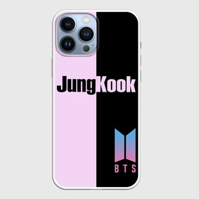 Чехол для iPhone 13 Pro Max с принтом BTS Jung Kook в Белгороде,  |  | Тематика изображения на принте: bts | jung kook | бтс | группа | корейская | музыка | розовый | цветы | черный