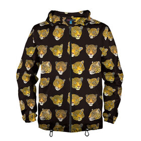 Мужская ветровка 3D с принтом Леопарды в Белгороде, 100% полиэстер | подол и капюшон оформлены резинкой с фиксаторами, два кармана без застежек по бокам, один потайной карман на груди | Тематика изображения на принте: animal | big | cat | cats | leopard | nature | pattern | predator | wild | дикий | животное | кошка | кошки | леопард | леопарды | паттерн | природа | узор | хищник | хищники