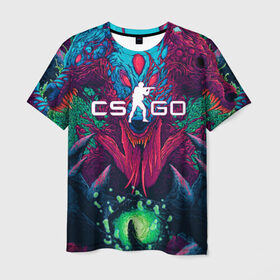 Мужская футболка 3D с принтом CS-GO Hyper Beast в Белгороде, 100% полиэфир | прямой крой, круглый вырез горловины, длина до линии бедер | 2019 | computer game | counter strike | cs | cs go | csgo | dota | dota2 | game | howl | hyperbeast | warning | автомат | вой | го | игрок | компьютерная игра | контр страйк | контра | кс | оружие | турнир