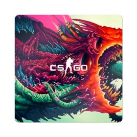 Магнит виниловый Квадрат с принтом CS GO hyper beast skin в Белгороде, полимерный материал с магнитным слоем | размер 9*9 см, закругленные углы | beast | counterstike | csgo | hyper | hyperbeast | m4a1s | steam | винтовка | контра | кс | ксго | шмотки