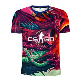 Мужская футболка 3D спортивная с принтом CS GO  hyper beast skin в Белгороде, 100% полиэстер с улучшенными характеристиками | приталенный силуэт, круглая горловина, широкие плечи, сужается к линии бедра | Тематика изображения на принте: beast | counterstike | csgo | hyper | hyperbeast | m4a1s | steam | винтовка | контра | кс | ксго | шмотки