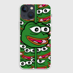 Чехол для iPhone 13 mini с принтом Good   Sad frog в Белгороде,  |  | bad | dab | frog | good | kek | pepe | sad | кек | лягушка | мем | мемы | пепе | со смыслом | фрог