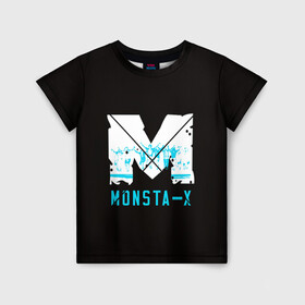Детская футболка 3D с принтом MONSTA X в Белгороде, 100% гипоаллергенный полиэфир | прямой крой, круглый вырез горловины, длина до линии бедер, чуть спущенное плечо, ткань немного тянется | h.one | hoseok | hyungwon | hyunwoo | i.m | jooheon | kihyun | lee | minhyuk | monsta | shin | shownu | son | wonho | x | айэм | вонхо | кихён | минхёк | сон | хёнвон | хёну | хосок | чжухон | шин | шону