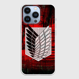 Чехол для iPhone 13 Pro с принтом АТАКА ТИТАНОВ. Красные скалы в Белгороде,  |  | art | attack on titan | eren yeager | hajime isayama | shingeki no kyojin | атака титанов | безумие | военная форма | выпученные глаза | клинки | кровь | сражение | ярость