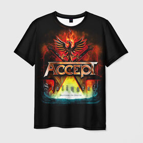 Мужская футболка 3D с принтом Accept в Белгороде, 100% полиэфир | прямой крой, круглый вырез горловины, длина до линии бедер | accept | heavy metal | power metal | группы | метал | музыка | пауэр метал | рок | хэви метал