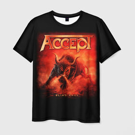 Мужская футболка 3D с принтом Accept в Белгороде, 100% полиэфир | прямой крой, круглый вырез горловины, длина до линии бедер | Тематика изображения на принте: accept | heavy metal | power metal | группы | метал | музыка | пауэр метал | рок | хэви метал
