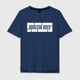 Мужская футболка хлопок Oversize с принтом BANGTAN BOYS в Белгороде, 100% хлопок | свободный крой, круглый ворот, “спинка” длиннее передней части | bangtan boys | bt21 | bts | bts army | bts stickers | j hope | jimin | jin | jungkook | k pop | rap monster | rapmon | suga | v | бтс | корея | стикеры bts