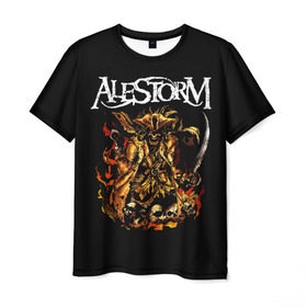 Мужская футболка 3D с принтом Alestorm в Белгороде, 100% полиэфир | прямой крой, круглый вырез горловины, длина до линии бедер | Тематика изображения на принте: alestorm | metal | группы | метал | музыка | пауэр метал | рок | фолк метал | хэви метал