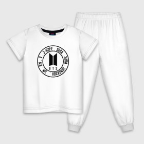 Детская пижама хлопок с принтом BTS TEAM в Белгороде, 100% хлопок |  брюки и футболка прямого кроя, без карманов, на брюках мягкая резинка на поясе и по низу штанин
 | Тематика изображения на принте: 