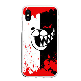 Чехол для iPhone XS Max матовый с принтом MONOKUMA Blood в Белгороде, Силикон | Область печати: задняя сторона чехла, без боковых панелей | ahegao | anime | bear | blood | danganronpa | derector | despair | girls | happy | havoc | manga | monokuma | panda | red | robot | trigger | ultra | аниме | ахегао | директор | кровь | манга | медведь | монокума | панда | робот