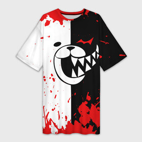Платье-футболка 3D с принтом MONOKUMA Blood в Белгороде,  |  | ahegao | anime | bear | blood | danganronpa | derector | despair | girls | happy | havoc | manga | monokuma | panda | red | robot | trigger | ultra | аниме | ахегао | директор | кровь | манга | медведь | монокума | панда | робот