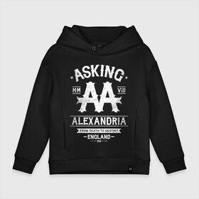 Детское худи Oversize хлопок с принтом Asking Alexandria в Белгороде, френч-терри — 70% хлопок, 30% полиэстер. Мягкий теплый начес внутри —100% хлопок | боковые карманы, эластичные манжеты и нижняя кромка, капюшон на магнитной кнопке | asking alexandria | аскинг александриа | группы | метал | музыка | рок | хэви метал | электроникор