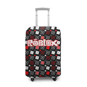 Чехол для чемодана 3D с принтом Roblox в Белгороде, 86% полиэфир, 14% спандекс | двустороннее нанесение принта, прорези для ручек и колес | game | gamer | logo | roblox | игры | логотип | роблокс