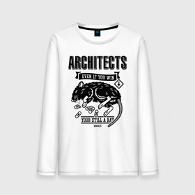 Мужской лонгслив хлопок с принтом Architects в Белгороде, 100% хлопок |  | all our gods have abandoned us | architects | daybreaker | lost forever lost together | группы | метал | музыка | рок