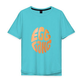 Мужская футболка хлопок Oversize с принтом Инстаграм яйцо в Белгороде, 100% хлопок | свободный крой, круглый ворот, “спинка” длиннее передней части | Тематика изображения на принте: 