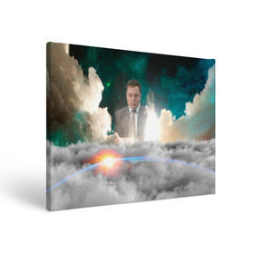 Холст прямоугольный с принтом Elon Musk Thinker (Илон Маск) в Белгороде, 100% ПВХ |  | Тематика изображения на принте: elon musk | space | space x | tesla | дым | илон маск | инопланетяне | космос | личность | мыслитель | облака | планета | ракета | спейс | тесла | философ | шаттл