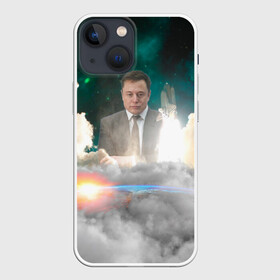 Чехол для iPhone 13 mini с принтом Elon Musk Thinker (Илон Маск) в Белгороде,  |  | elon musk | space | space x | tesla | дым | илон маск | инопланетяне | космос | личность | мыслитель | облака | планета | ракета | спейс | тесла | философ | шаттл