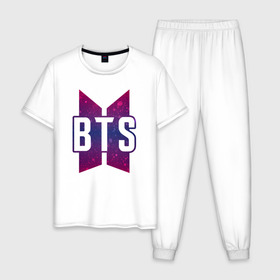 Мужская пижама хлопок с принтом BTS в Белгороде, 100% хлопок | брюки и футболка прямого кроя, без карманов, на брюках мягкая резинка на поясе и по низу штанин
 | bangtan boys | bt21 | bts | bts army | bts stickers | j hope | jimin | jin | jungkook | k pop | rap monster | rapmon | suga | v | бтс | корея | стикеры bts