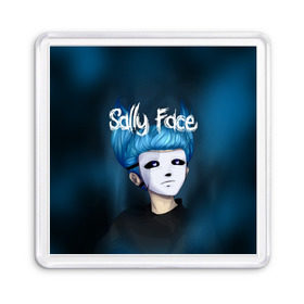 Магнит 55*55 с принтом SALLY FACE в Белгороде, Пластик | Размер: 65*65 мм; Размер печати: 55*55 мм | Тематика изображения на принте: blue | face | fisher | game | games | gizmo | hair | larry | mask | sally | волосы | гизмо | голубые | игра | игры | ларри | маска | протез | сали | салли | синие | синий | триллер | ужасы | фейс | фишер | фэйс | хоррор