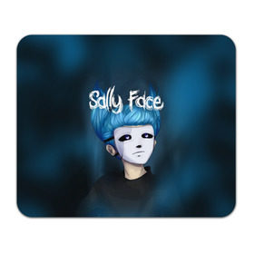 Коврик прямоугольный с принтом SALLY FACE в Белгороде, натуральный каучук | размер 230 х 185 мм; запечатка лицевой стороны | blue | face | fisher | game | games | gizmo | hair | larry | mask | sally | волосы | гизмо | голубые | игра | игры | ларри | маска | протез | сали | салли | синие | синий | триллер | ужасы | фейс | фишер | фэйс | хоррор