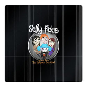 Магнитный плакат 3Х3 с принтом Sally Face Episode Three в Белгороде, Полимерный материал с магнитным слоем | 9 деталей размером 9*9 см | Тематика изображения на принте: blue | face | fisher | game | games | gizmo | hair | larry | mask | sally | волосы | гизмо | голубые | игра | игры | ларри | маска | протез | сали | салли | синие | синий | триллер | ужасы | фейс | фишер | фэйс | хоррор