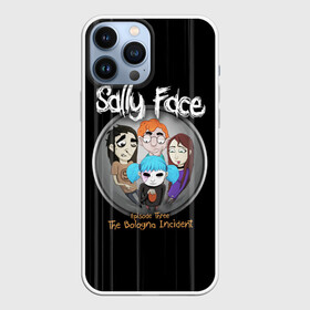 Чехол для iPhone 13 Pro Max с принтом Sally Face Episode Three в Белгороде,  |  | Тематика изображения на принте: blue | face | fisher | game | games | gizmo | hair | larry | mask | sally | волосы | гизмо | голубые | игра | игры | ларри | маска | протез | сали | салли | синие | синий | триллер | ужасы | фейс | фишер | фэйс | хоррор