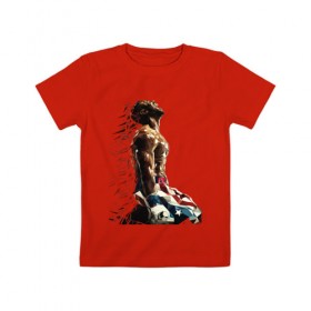 Детская футболка хлопок с принтом крид2 в Белгороде, 100% хлопок | круглый вырез горловины, полуприлегающий силуэт, длина до линии бедер | 