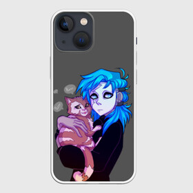 Чехол для iPhone 13 mini с принтом Sally and Gizmo в Белгороде,  |  | blue | diane | face | fisher | gizmo | henry | johnson | killer | larry | sally | генри | гизмо | джонсон | диана | ларри | лицо | салли | фейс | фишер