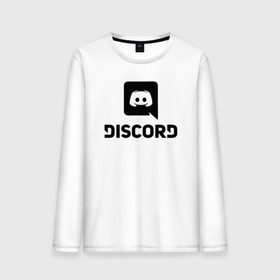 Мужской лонгслив хлопок с принтом DISCORD в Белгороде, 100% хлопок |  | дискорд | игры | скайп