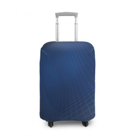 Чехол для чемодана 3D с принтом Сеть в Белгороде, 86% полиэфир, 14% спандекс | двустороннее нанесение принта, прорези для ручек и колес | blue | net | web | квадраты | клетка | паутина | сетка | сеть | синий