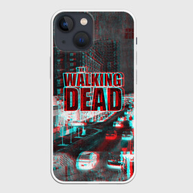 Чехол для iPhone 13 mini с принтом the walking dead glitch в Белгороде,  |  | glitch | the walking dead | апокалипсис | глитч | зомби | помехи | ходячие мертвецы
