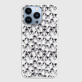 Чехол для iPhone 13 Pro с принтом Пингвинчики в Белгороде,  |  | животные | лапочка | милый | мимими | паттерн | пингвин | северный полюс