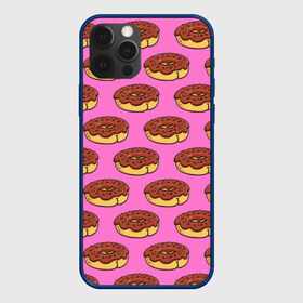 Чехол для iPhone 12 Pro Max с принтом Пончики Паттерн в Белгороде, Силикон |  | Тематика изображения на принте: donut | вкусный | вкусняшка | еда | пончик | розовый