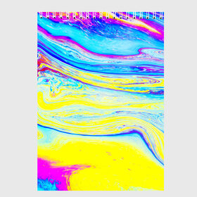 Скетчбук с принтом Разводы красок в Белгороде, 100% бумага
 | 48 листов, плотность листов — 100 г/м2, плотность картонной обложки — 250 г/м2. Листы скреплены сверху удобной пружинной спиралью | Тематика изображения на принте: abstraction | watercolor | абстракция красок | брызги красок | живопись | краска | потертость красок | размытые краски | текстуры | яркие | яркие краски